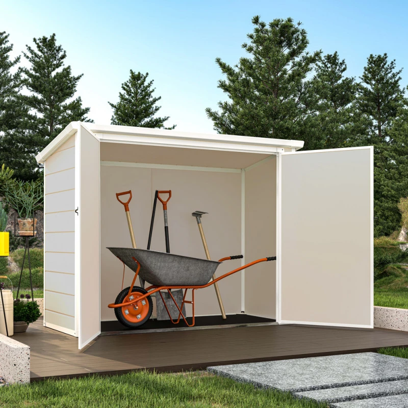 Coffre De Jardin En Résine - Cache Poubelles Beige 1,79m² JOBU 3 Coffre De Jardin En Résine - Cache Poubelles Beige 1,79m² JOBU