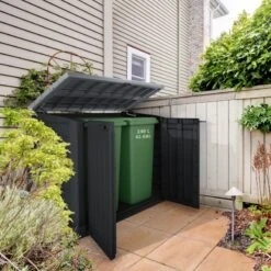 Coffre De Jardin Multifonctions En Résine 1200L Toit Plat Noir - Keter 9 Coffre De Jardin Multifonctions En Résine 1200L Toit Plat Noir - Keter -Abri De Jardin coffre de jardin multifonctions en resine 1200l toit plat keter 1