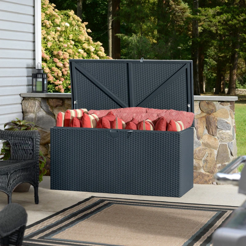 Coffre De Rangement En Métal 509L Anthracite 0,9m² Shelter Logic 4 Coffre De Rangement En Métal 509L Anthracite 0,9m² Shelter Logic – Image 2