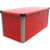 Coffre De Rangement En Métal Rouge 750L Patio Box 1,06m² TRIMETALS 1 Coffre De Rangement En Métal Rouge 750L Patio Box 1,06m² TRIMETALS -Abri De Jardin coffre de rangement en metal rouge 750l patio box 106m trimetals