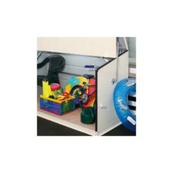 Coffre De Rangement En Métal Storegard 1500L Crème 1,74m² TRIMETALS -Abri De Jardin coffre de rangement en metal storegard 1500l creme 174m trimetals 3