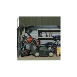 Coffre De Rangement En Métal Storegard 1500L Vert 1,74m² TRIMETALS -Abri De Jardin coffre de rangement en metal storegard 1500l vert 174m trimetals 2