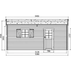 Garage 19,26m² Avec Porte Sectionnelle Motorisée Madriers 40mm SOLID -Abri De Jardin garage 1926m avec porte sectionnelle motorisee madriers 40mm solid 4