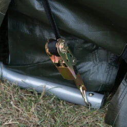 Garage Démontable 18,3m² à Toit Arrondi En Acier Et Polyéthylène Vert – Shelter Logic -Abri De Jardin garage demontable 183m a toit arrondi en acier et polyethylene vert shelter logic 4