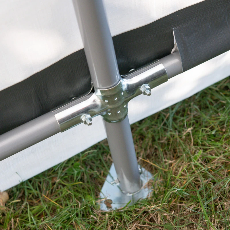 Garage Démontable 18,3m² En Acier Et Polyéthylène Gris – Shelter Logic 7 Garage Démontable 18,3m² En Acier Et Polyéthylène Gris – Shelter Logic – Image 5