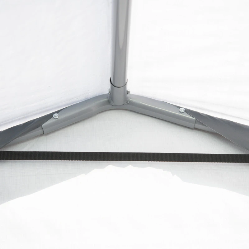 Garage Démontable 18,3m² En Acier Et Polyéthylène Gris – Shelter Logic 8 Garage Démontable 18,3m² En Acier Et Polyéthylène Gris – Shelter Logic – Image 6