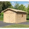 Garage En Bois Certifié 13,28m² – Madriers 28mm - Karibu -Abri De Jardin garage en bois certifie 1328m madriers 28mm karibu