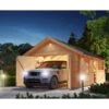 Garage En Bois Certifié 20,78m² - Madriers 40mm – Karibu 1 Garage En Bois Certifié 20,78m² - Madriers 40mm – Karibu -Abri De Jardin garage en bois certifie 2078m madriers 40mm karibu