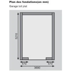 Garage En Bois Massif 20,78m² Toit Plat – Madriers 40mm - Karibu -Abri De Jardin garage en bois massif 2078m toit plat madriers 40mm karibu 5