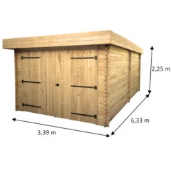 Garage En Bois Massif 21,46m² – Madriers 28mm – Toiture En Bac Acier – Habrita 8 Garage En Bois Massif 21,46m² – Madriers 28mm – Toiture En Bac Acier – Habrita -Abri De Jardin garage en bois massif 2146m madriers 28mm toiture en bac acier habrita 1