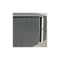 Garage En Métal Anthracite 19,95m² Grande Hauteur H.2,60m DURAMAX -Abri De Jardin garage en metal anthracite 1995m grande hauteur h260m duramax 2