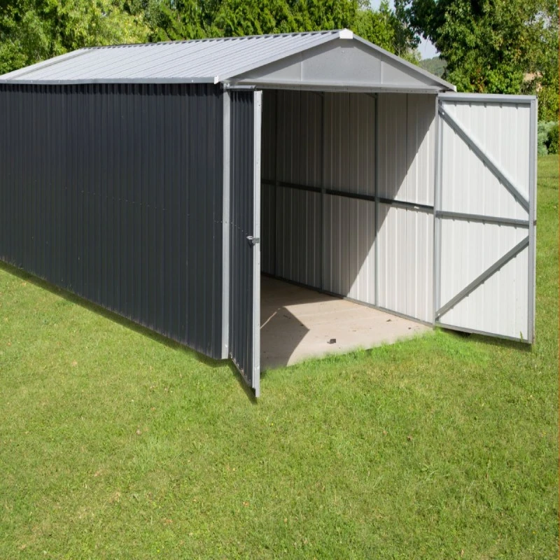 Garage Métal Anthracite 15,50m² + Kit D'ancrage Inclus - YARDMASTER 4 Garage Métal Anthracite 15,50m² + Kit D'ancrage Inclus - YARDMASTER – Image 2