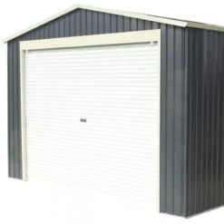 Garage Métal Anthracite 17,31m² Porte Enroulable + Kit D'ancrage X-METAL 13 Garage Métal Anthracite 17,31m² Porte Enroulable + Kit D'ancrage X-METAL -Abri De Jardin garage metal anthracite 1731m porte enroulable kit d ancrage x metal 5