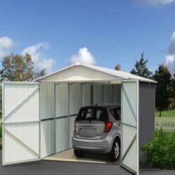 Garage Métal Anthracite 22,63m² + Kit D'ancrage Inclus - YARDMASTER 9 Garage Métal Anthracite 22,63m² + Kit D'ancrage Inclus - YARDMASTER -Abri De Jardin garage metal anthracite 2263m kit d ancrage inclus yardmaster 2