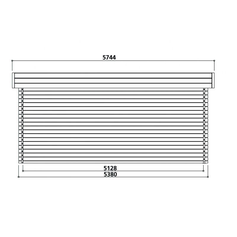 Garage Toit Plat 19,26m² Avec Porte Sectionnelle Motorisée Madriers 40mm SOLID 8 Garage Toit Plat 19,26m² Avec Porte Sectionnelle Motorisée Madriers 40mm SOLID – Image 6