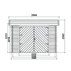 Garage Toit Plat En Bois Massif 19,26m² Madriers 40mm SOLID 13 Garage Toit Plat En Bois Massif 19,26m² Madriers 40mm SOLID -Abri De Jardin garage toit plat en bois massif 1926m madriers 40mm solid 5