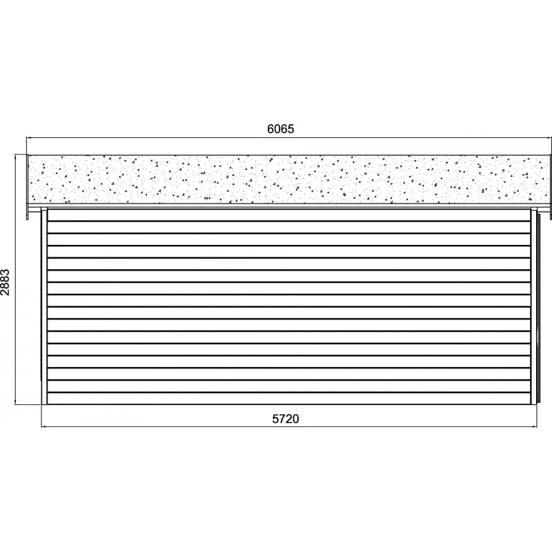 Garage Torino 20,91m² Avec Porte Sectionnelle Motorisée Madriers 28mm SOLID 8 Garage Torino 20,91m² Avec Porte Sectionnelle Motorisée Madriers 28mm SOLID – Image 6