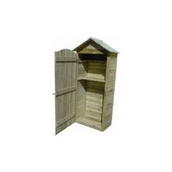 Grande Armoire De Rangement Jardin En Bois Traitée Autoclave Avec Plancher