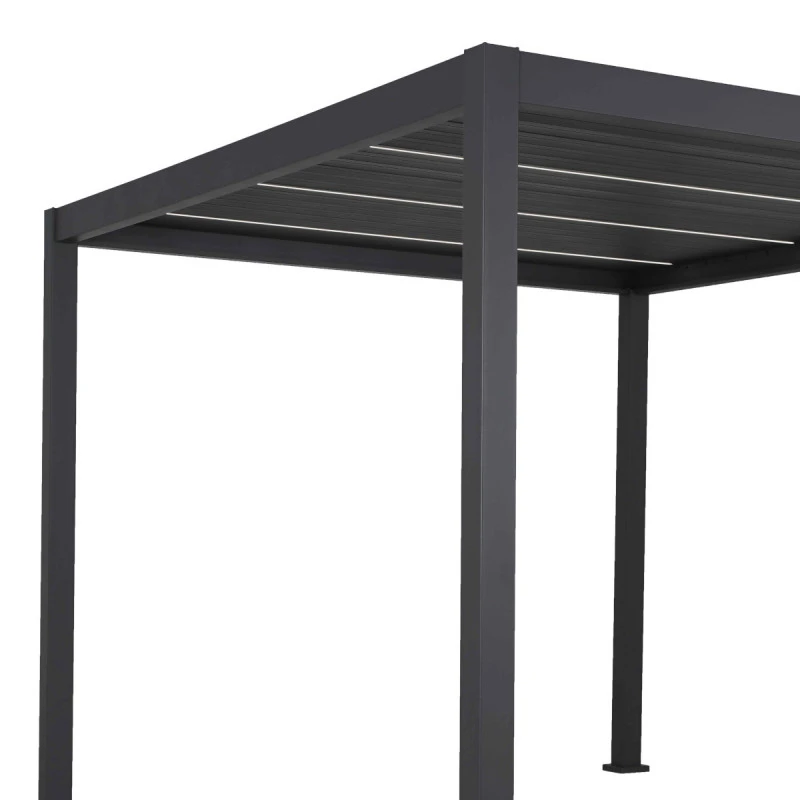 Kit éclairage 2 Lames Anthracite LEDS 3m + Télécommande Pour Pergola Ombrea 7 Kit éclairage 2 Lames Anthracite LEDS 3m + Télécommande Pour Pergola Ombrea – Image 5