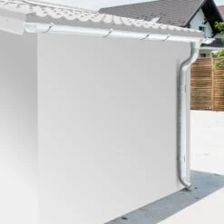 Kit Gouttières Blanc - Pack Prêt à La Pose Pour Abri Grosfillex 7,5m²