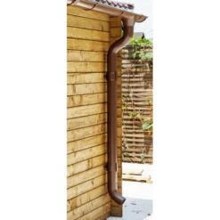 Kit Gouttières Marron - Pack Prêt à La Pose Pour Abri Gardy Shelter 9m² -Abri De Jardin kit gouttieres marron pack pret a la pose pour abri gardy shelter 9m 2