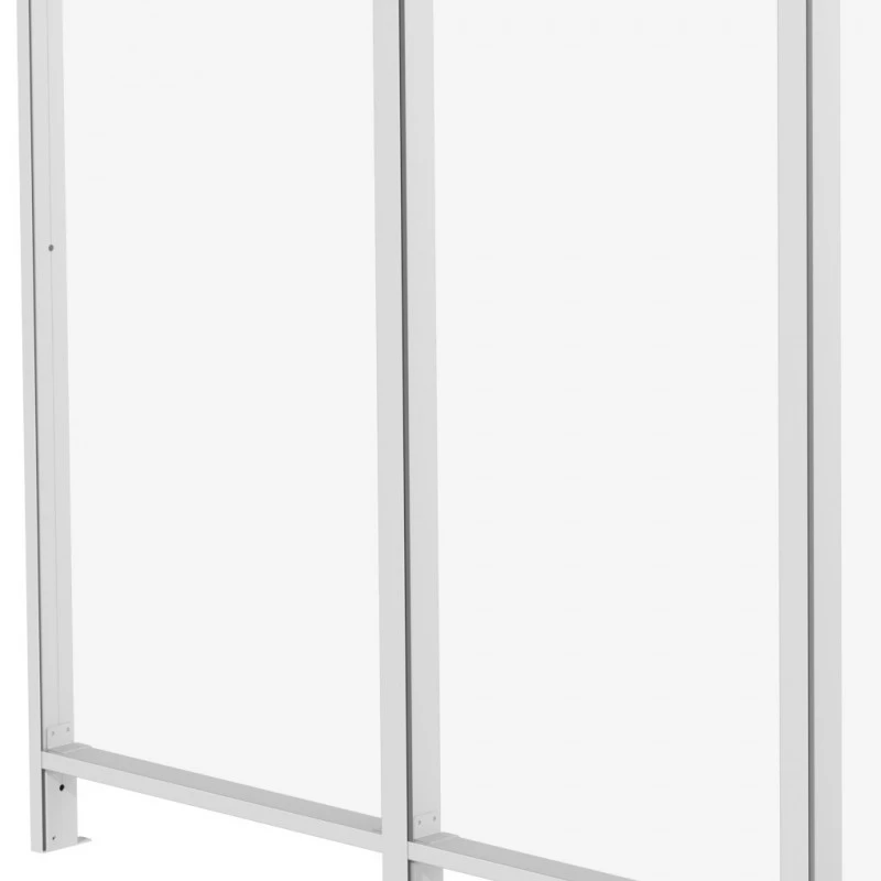 Panneau Latéral En Aluminium Et PC Transparent Pour Toit De Terrasse Blanc 3m X-METAL 4 Panneau Latéral En Aluminium Et PC Transparent Pour Toit De Terrasse Blanc 3m X-METAL – Image 2