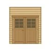 Paroi Frontale Double Porte L.210cm Pour Carport Bois Traité - SOLID 2 Paroi Frontale Double Porte L.210cm Pour Carport Bois Traité - SOLID -Abri De Jardin paroi frontale avec double porte 210x245cm pour carport modulable en bois traite autoclave solid