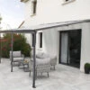Pergola Adossée 435x300cm En Aluminium Noir Et Polycarbonate 4mm CIELO - DCB Garden -Abri De Jardin pergola adossee 435x300cm en aluminium noir et polycarbonate 4mm cielo dcb garden