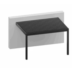 Pergola Adossée Bioclimatique En Aluminium Gris Anthracite 300x300cm Avec Lames Grises APOLO - GardenGate