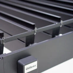 Pergola Bioclimatique Adossée En Alu Anthracite 3,6x6m Ombrea -Abri De Jardin pergola bioclimatique adossee en alu anthracite 36x6m ombrea 4