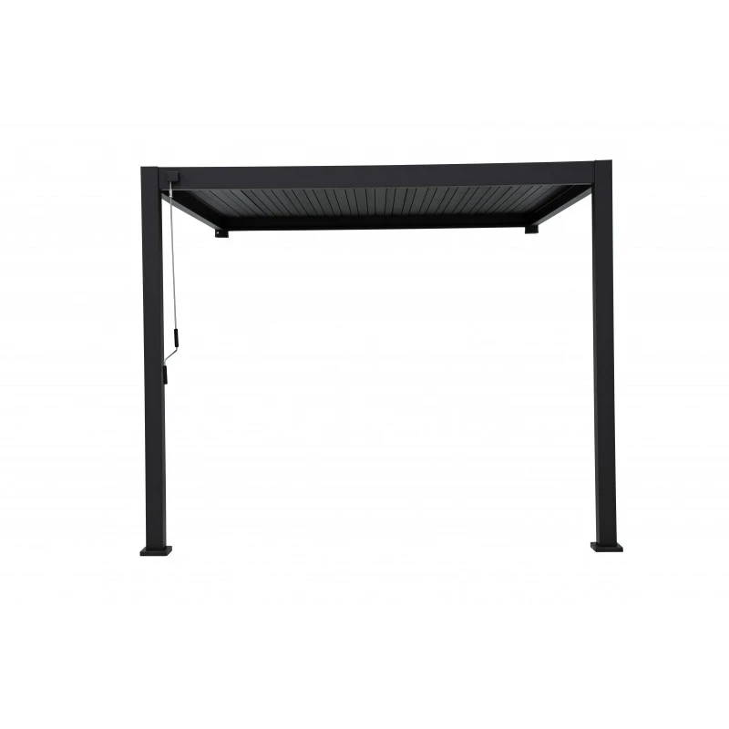 Pergola Bioclimatique Adossée En Alu Anthracite 3x3m Ombrea 7 Pergola Bioclimatique Adossée En Alu Anthracite 3x3m Ombrea – Image 5