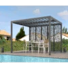 Pergola Bioclimatique Aluminium Anthracite 10,80m² Toit Avec Lames Ovales + 5 Panneaux Moucharabieh Gris Pour Côté 3,60m HABRITA 2 Pergola Bioclimatique Aluminium Anthracite 10,80m² Toit Avec Lames Ovales + 5 Panneaux Moucharabieh Gris Pour Côté 3,60m HABRITA -Abri De Jardin pergola bioclimatique aluminium anthracite 1080m toit avec lames ovales 5 panneaux moucharabieh gris pour cote 360m habrita
