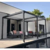 Pergola Bioclimatique Autoportante 300x400cm Lames En Aluminium - Gris - Gaia - Couleurs Du Monde -Abri De Jardin pergola bioclimatique autoportante 300x400cm lames en aluminium gris gaia couleurs du monde