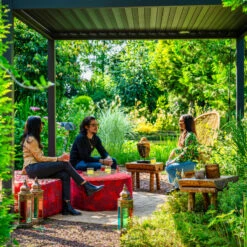 Pergola Bioclimatique Autoportante En Alu Anthracite 3.6x3.6m Ombrea -Abri De Jardin pergola bioclimatique autoportante en alu anthracite 36x36m ombrea 2