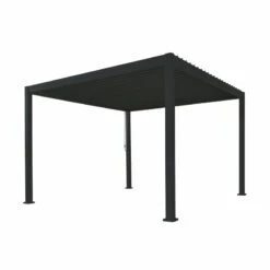 Pergola Bioclimatique Autoportante En Alu Anthracite 3.6x3.6m Ombrea -Abri De Jardin pergola bioclimatique autoportante en alu anthracite 36x36m ombrea 3