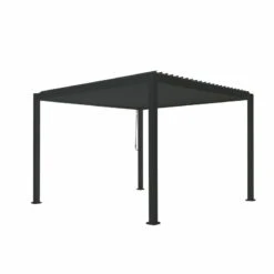 Pergola Bioclimatique Autoportante En Alu Anthracite 3.6x3.6m Ombrea -Abri De Jardin pergola bioclimatique autoportante en alu anthracite 36x36m ombrea 4