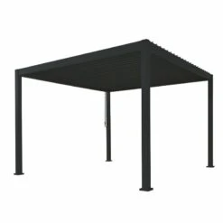 Pergola Bioclimatique Autoportante En Alu Anthracite 3x3m Ombrea -Abri De Jardin pergola bioclimatique autoportante en alu anthracite 3x3m ombrea 3
