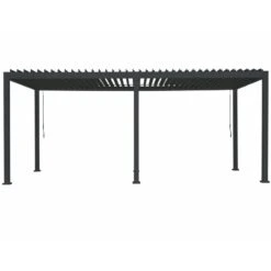 Pergola Bioclimatique Autoportante En Alu Anthracite 3x6m Ombrea -Abri De Jardin pergola bioclimatique autoportante en alu anthracite 3x6m ombrea 3