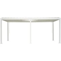 Pergola Bioclimatique Autoportante En Alu Blanc 3x6m Ombrea 10 Pergola Bioclimatique Autoportante En Alu Blanc 3x6m Ombrea -Abri De Jardin pergola bioclimatique autoportante en alu blanc 3x6m ombrea 2