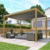 Pergola Bioclimatique Autoportante En Aluminium Aspect Bois 4x3m - X-METAL 1 Pergola Bioclimatique Autoportante En Aluminium Aspect Bois 4x3m - X-METAL -Abri De Jardin pergola bioclimatique autoportante en aluminium aspect bois 4x3m x metal
