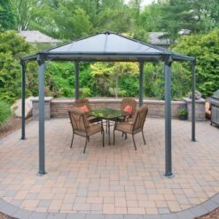Pergola En Aluminium Et Polycarbonate Monaco™ 450x390cm - Palram - Canopia