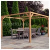Pergola En Bois Lamellé-collé 300x300cm Tarragona – Maderland