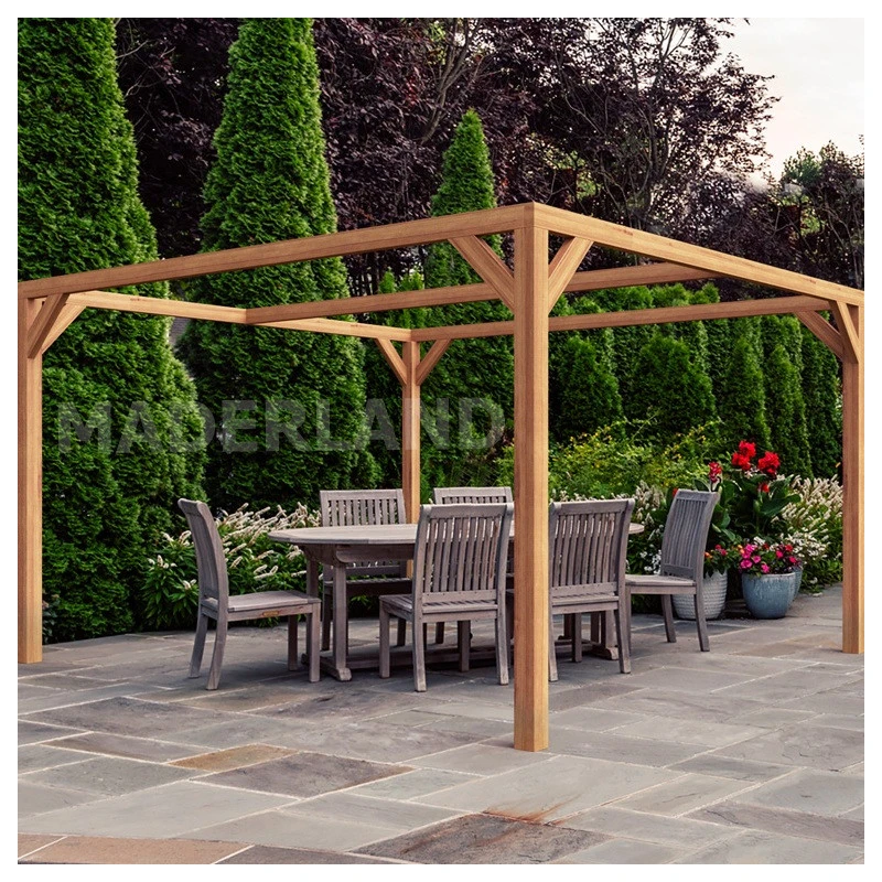Pergola En Bois Lamellé-collé 300x300cm Tarragona – Maderland 3 Pergola En Bois Lamellé-collé 300x300cm Tarragona – Maderland