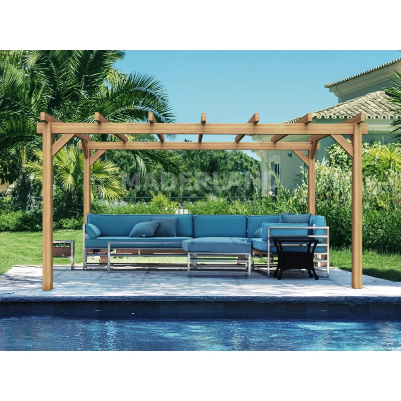 Pergola En Bois Lamellé-collé 400x300cm Valencia – Maderland 3 Pergola En Bois Lamellé-collé 400x300cm Valencia – Maderland