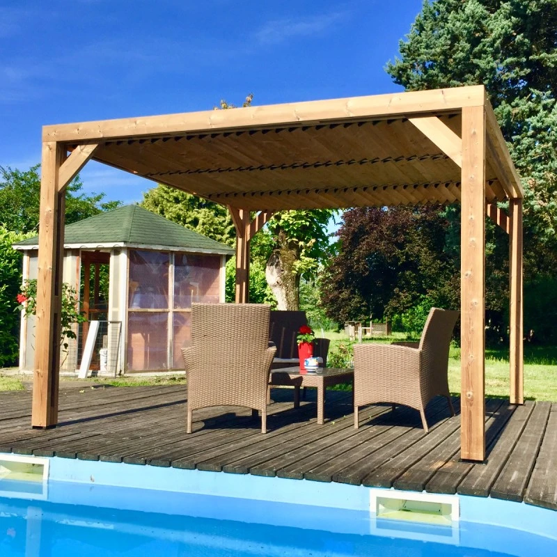 Pergola THERMAUVENT 10,67m² Toit Avec Ventelles Mobiles HABRITA 5 Pergola THERMAUVENT 10,67m² Toit Avec Ventelles Mobiles HABRITA – Image 3