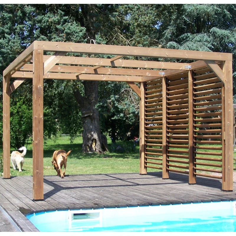 Pergola THERMAUVENT 10,67m² Paroi Avec Ventelles Mobiles HABRITA 8 Pergola THERMAUVENT 10,67m² Paroi Avec Ventelles Mobiles HABRITA – Image 6