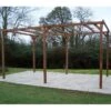 Pergola THONON 14,80m² En Bois Thermo Chauffé Sans Couverture – HABRITA 2 Pergola THONON 14,80m² En Bois Thermo Chauffé Sans Couverture – HABRITA -Abri De Jardin pergola thonon 1480m en bois thermo chauffe sans couverture habrita