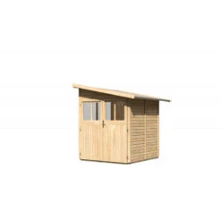 Remise Adossée Juist 2 En Bois Certifié 3,28m² - Karibu -Abri De Jardin remise adossee juist 2 en bois certifie 328m karibu 5