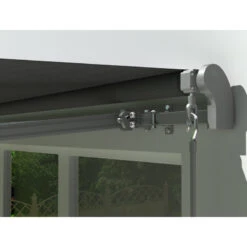 Store Banne Manuel 295x200cm EASY Toile Polyester Grise - X-METAL -Abri De Jardin store banne manuel 295x200cm easy toile polyester grise x metal 2