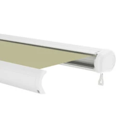 Store Banne Manuel 300x250cm LUXO Toile Polyester Beige - X-METAL -Abri De Jardin store banne manuel 300x250cm luxo toile polyester beige x metal 5